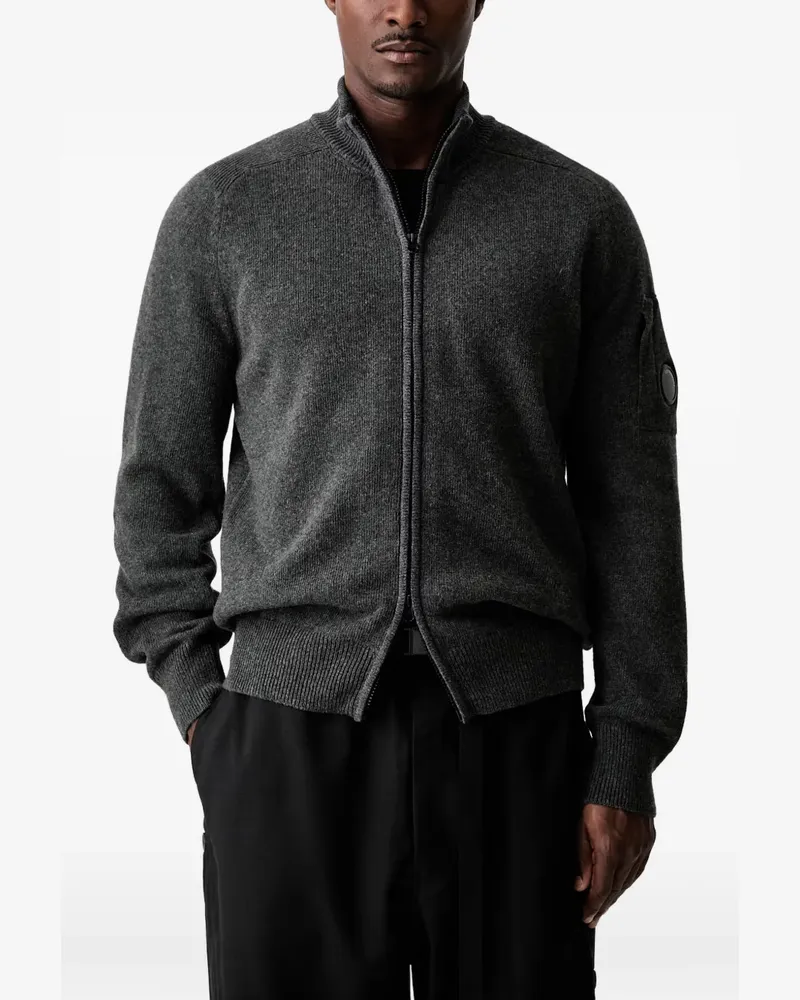 C.P. Company Lens Pullover aus Lammwolle - Grau Grau