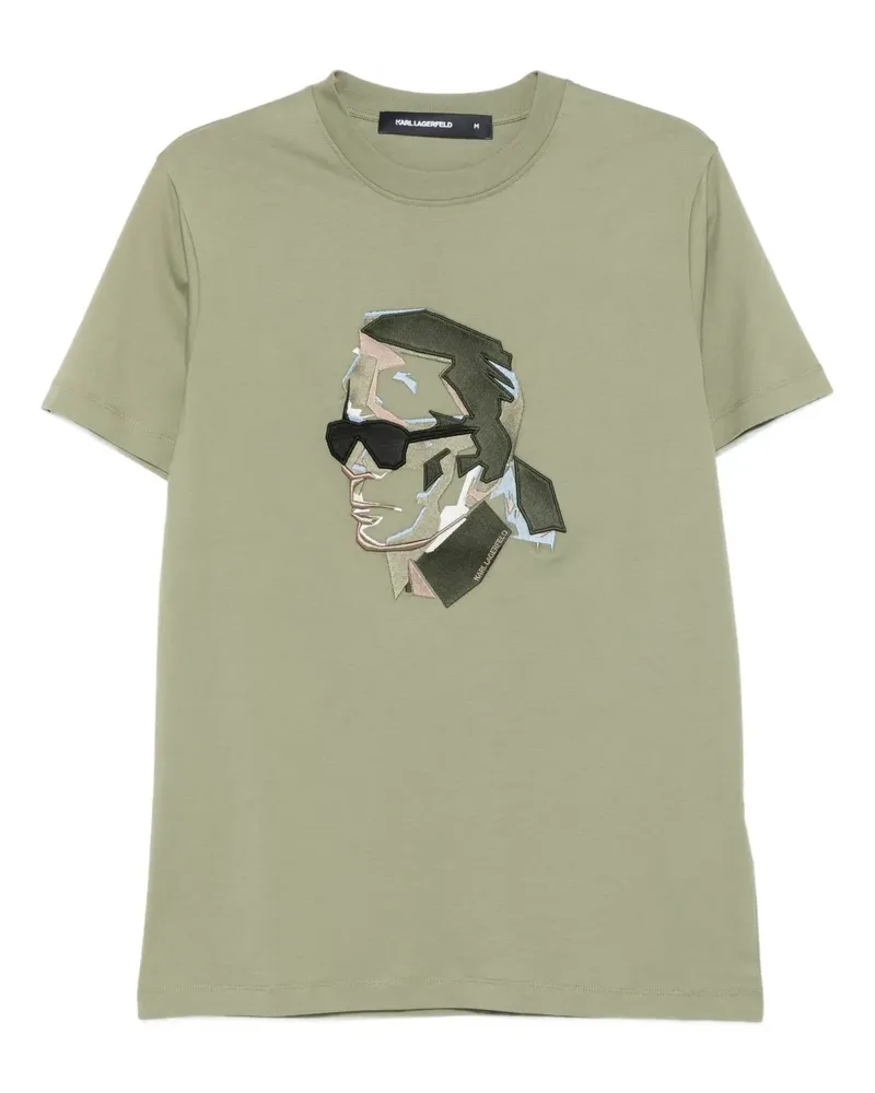 Karl Lagerfeld T-Shirt mit Karl-Applikation - Grün Grün