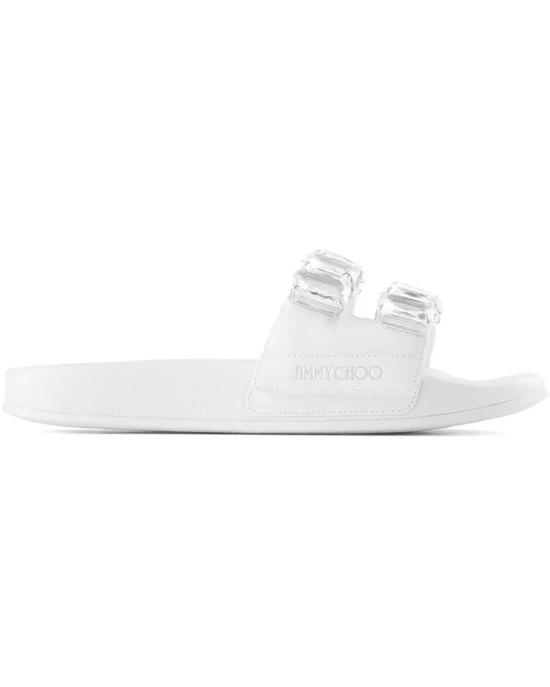 Jimmy Choo Fitz Pantoletten - Weiß Weiß