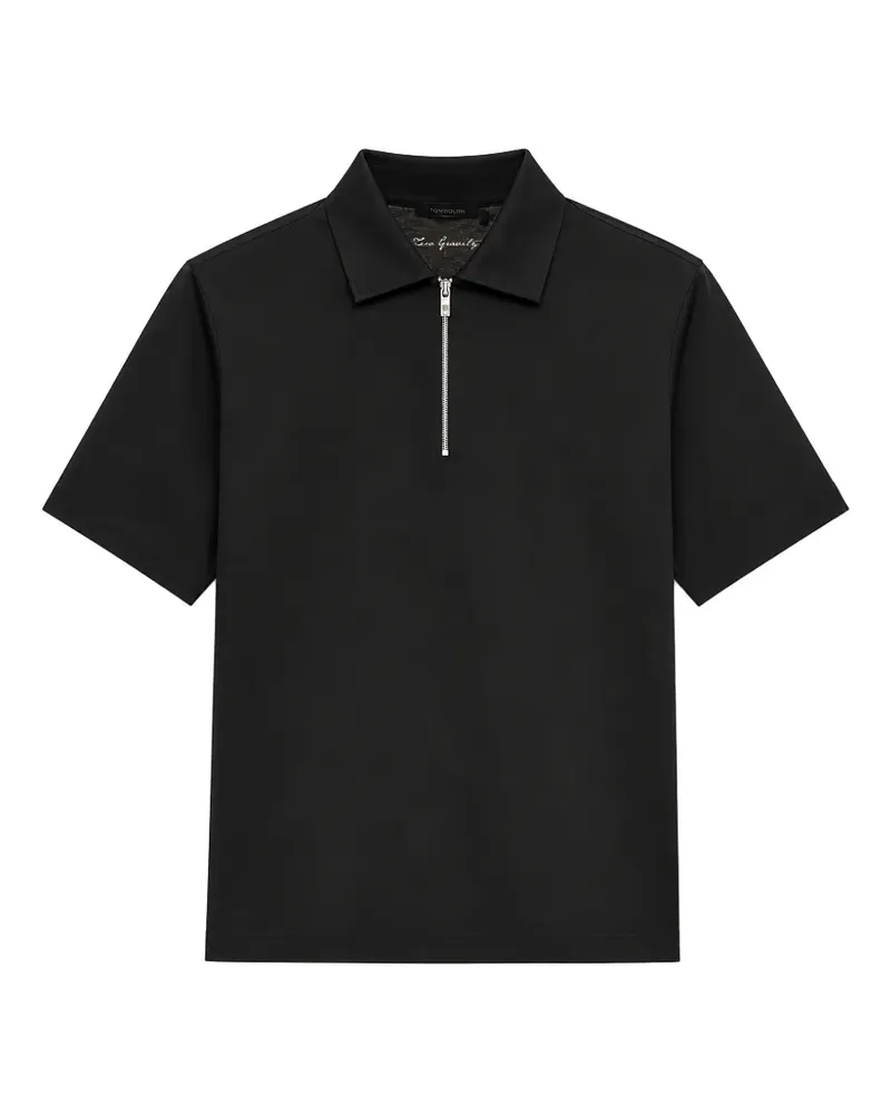Tombolini Poloshirt mit Reißverschluss - Schwarz Schwarz
