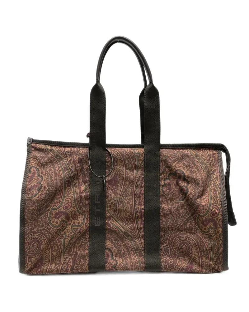 Etro paisley-print holdall - Braun Braun