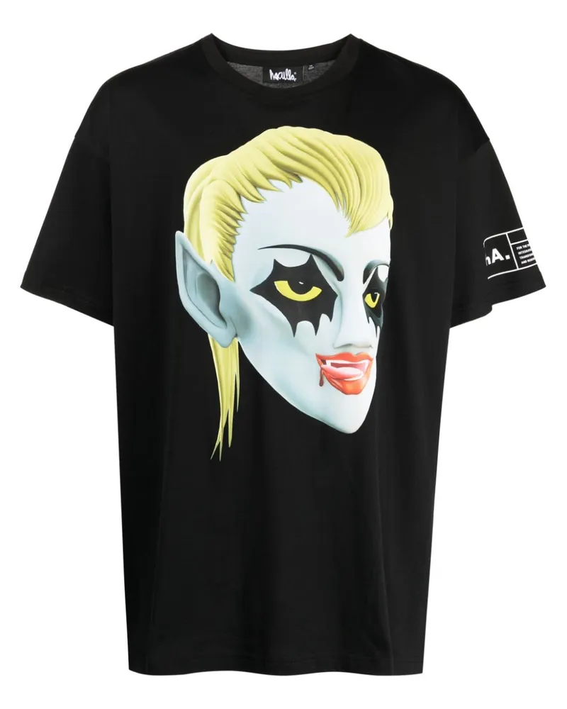 Haculla T-Shirt mit Helga-Print - Schwarz Schwarz