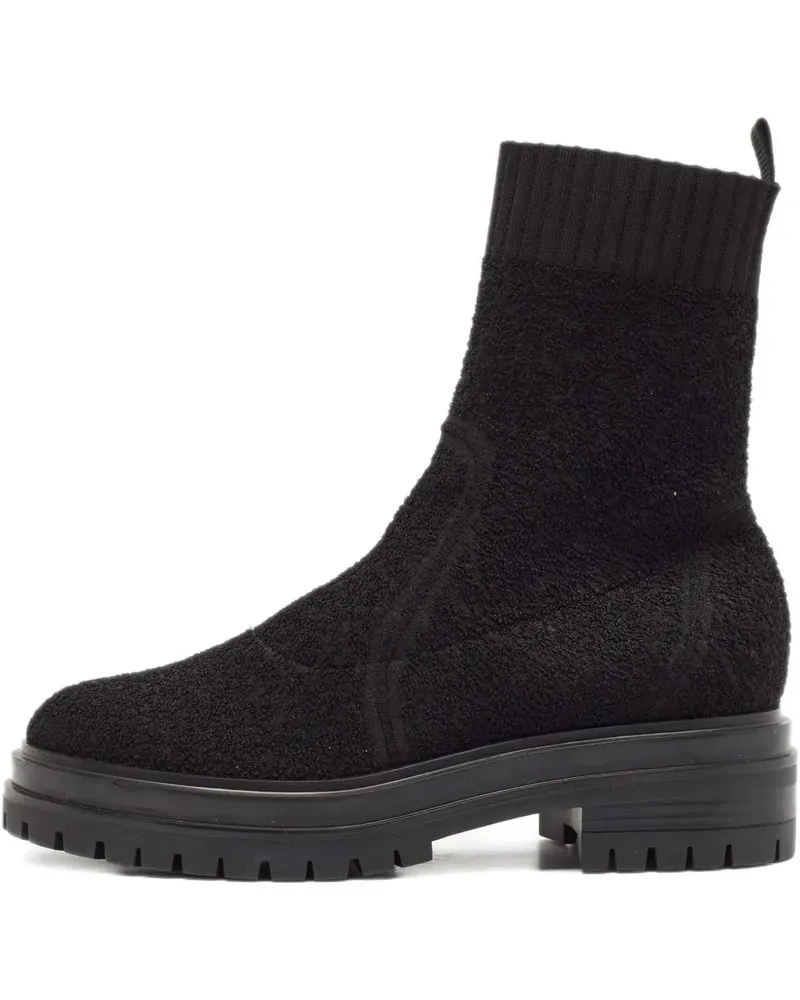 Gianvito Rossi Pre-owned Strickstiefel - Schwarz Schwarz