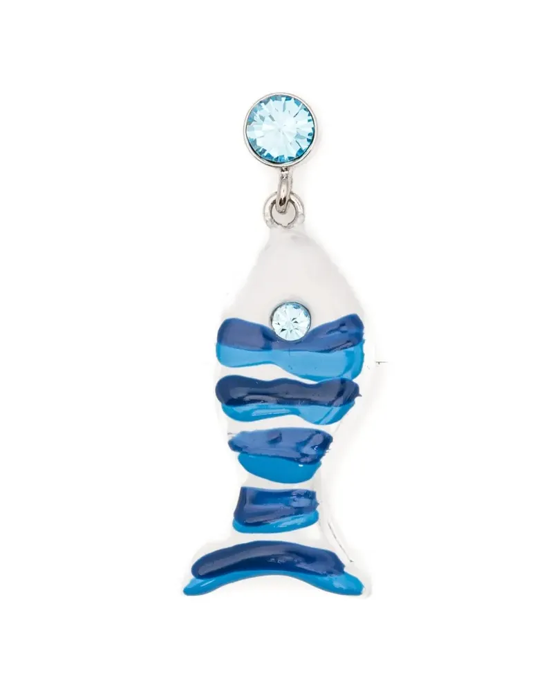 Marni fish charm earrings - Silber Silber