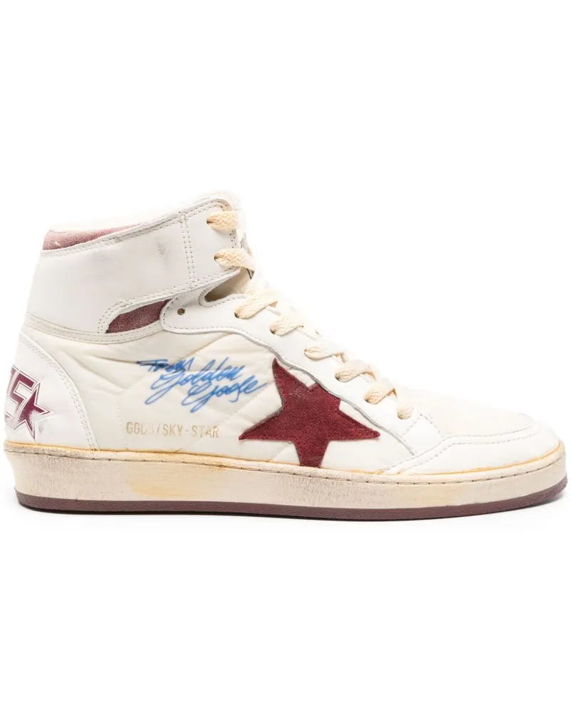 Golden Goose Sky Star Sneakers mit Logo-Verzierung - Nude Nude
