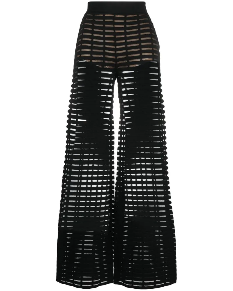 Genny Hose mit hohem Bund - Schwarz Schwarz