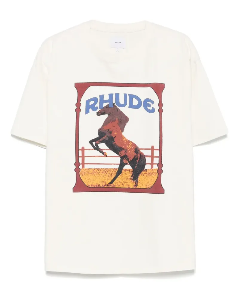 RHUDE Cadre T-Shirt - Nude Nude