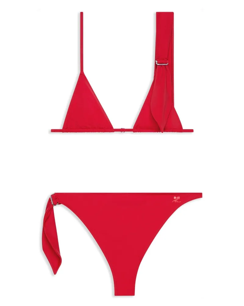 Courrèges Bikini mit Schal - Rot Rot