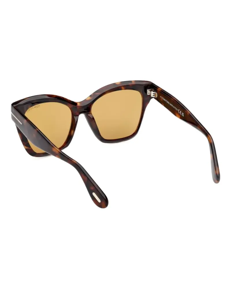 Tom Ford Sonnenbrille mit Cat-Eye-Gestell - Braun Braun