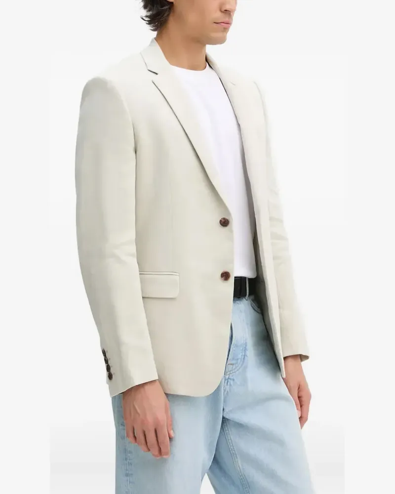 Theory buttons flap-pockets blazer - Nude Nude