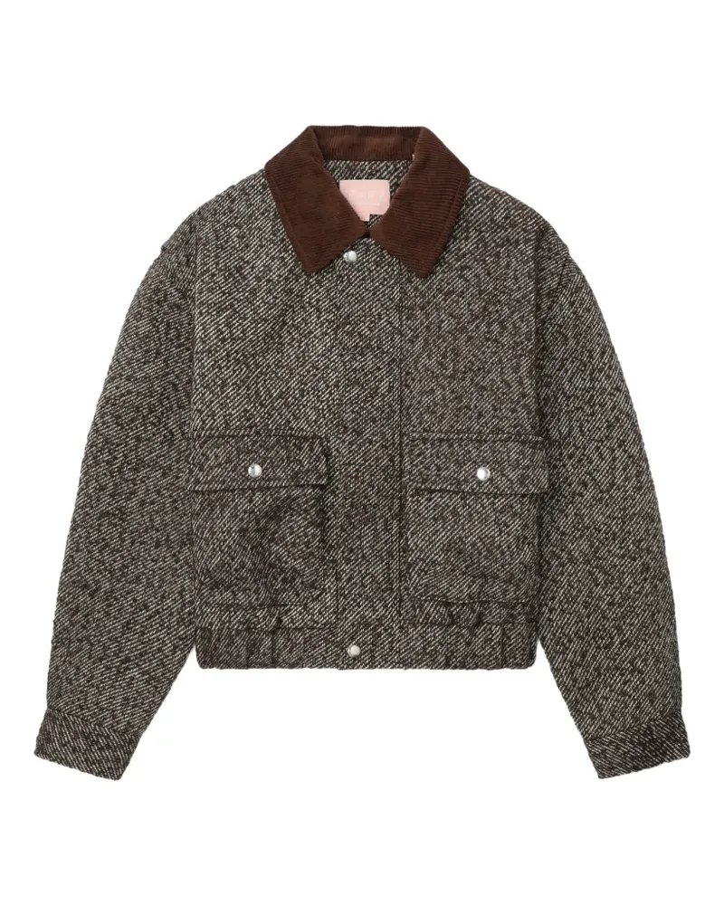 BAPE corduroy-collar pocket jacket - Braun Braun