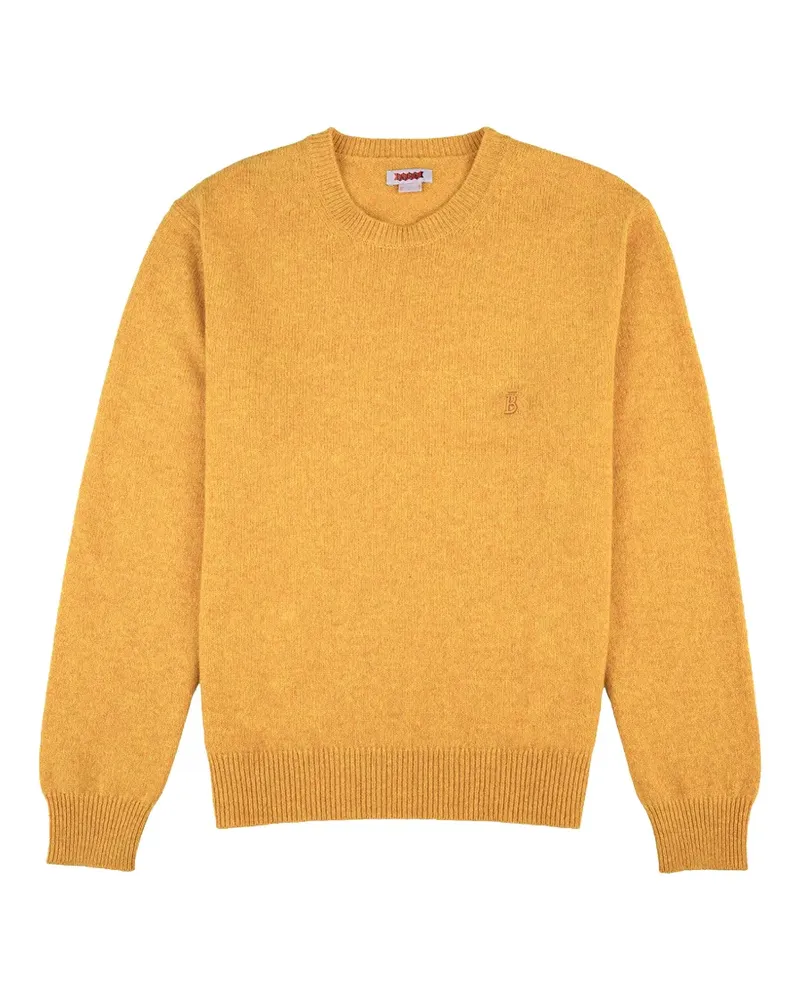 Baracuta embroidered-logo sweater - Gelb Gelb