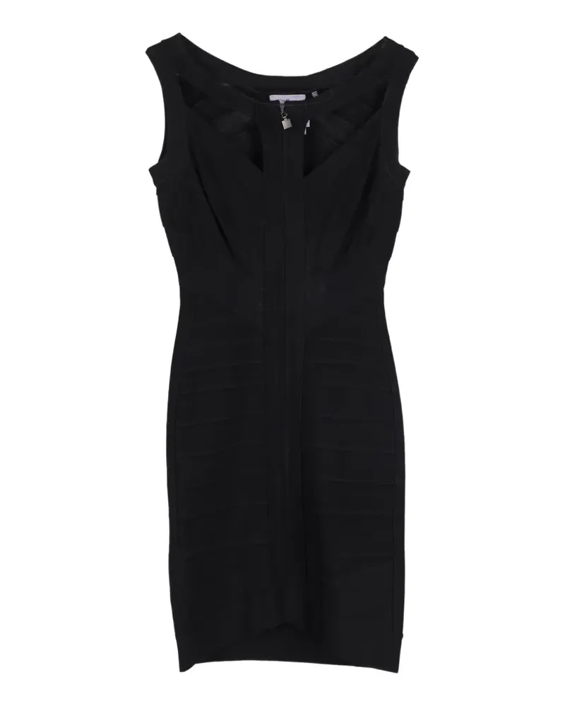 Hervé Léger cutout zipped mini dress - Schwarz Schwarz