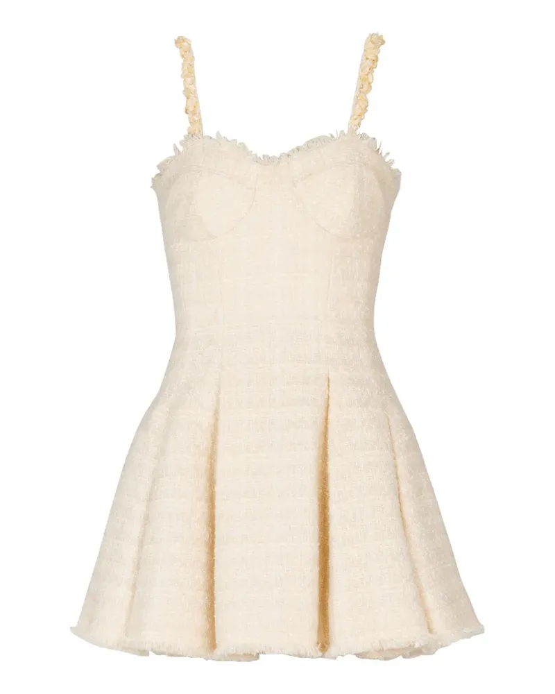 Balmain Minikleid mit Herzausschnitt - Weiß Weiß