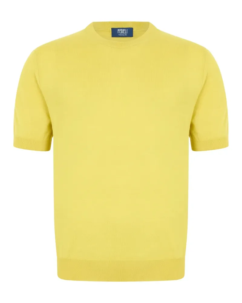 Fedeli short-sleeve crew-neck T-shirt - Gelb Gelb