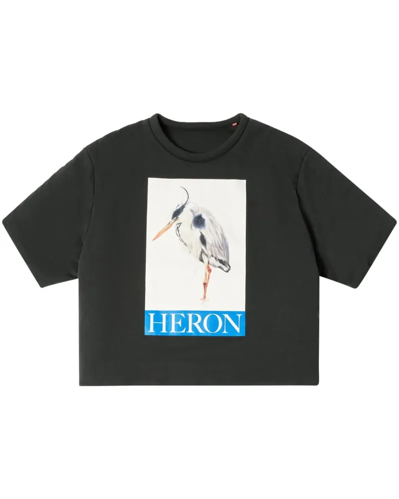 Heron Preston T-Shirt mit Vogelmotiv - Schwarz Schwarz