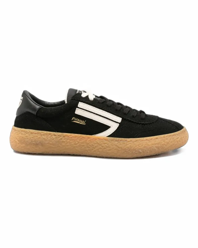 Puraai Sneakers mit Logo-Patch - Schwarz Schwarz