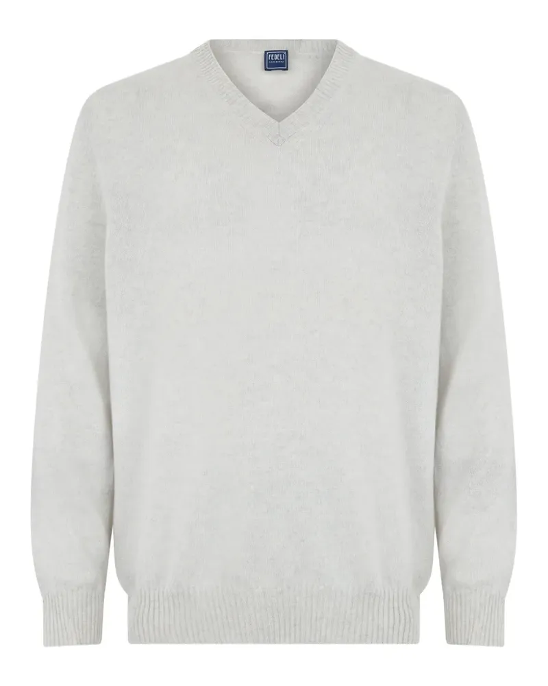 Fedeli V-neck sweater - Grau Grau