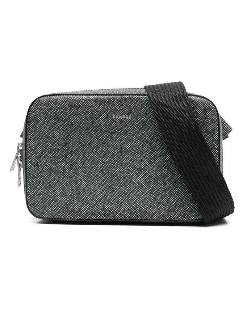 Sandro Kuriertasche mit Logo-Prägung Grau