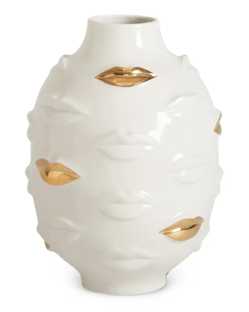 Jonathan Adler Gilded Gala Vase - Weiß Weiß