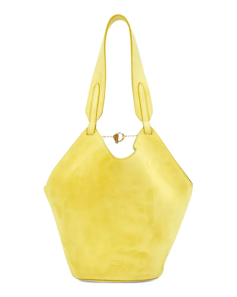 KHAITE mini Lotus chain tote bag - Gelb Gelb