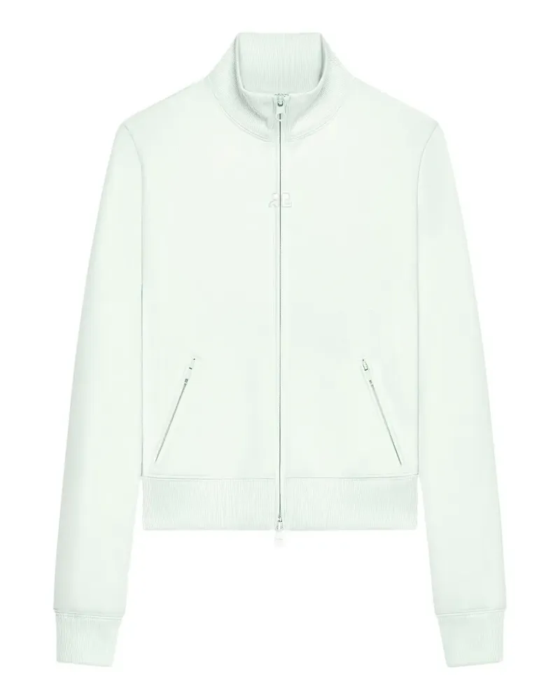 Courrèges Sweatshirtjacke mit Logo-Detail - Rosa Rosa