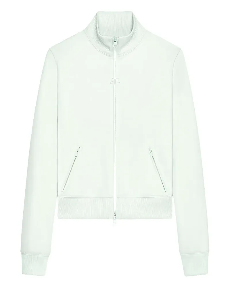 Courrèges Sweatshirtjacke mit Logo-Detail - Rosa Rosa