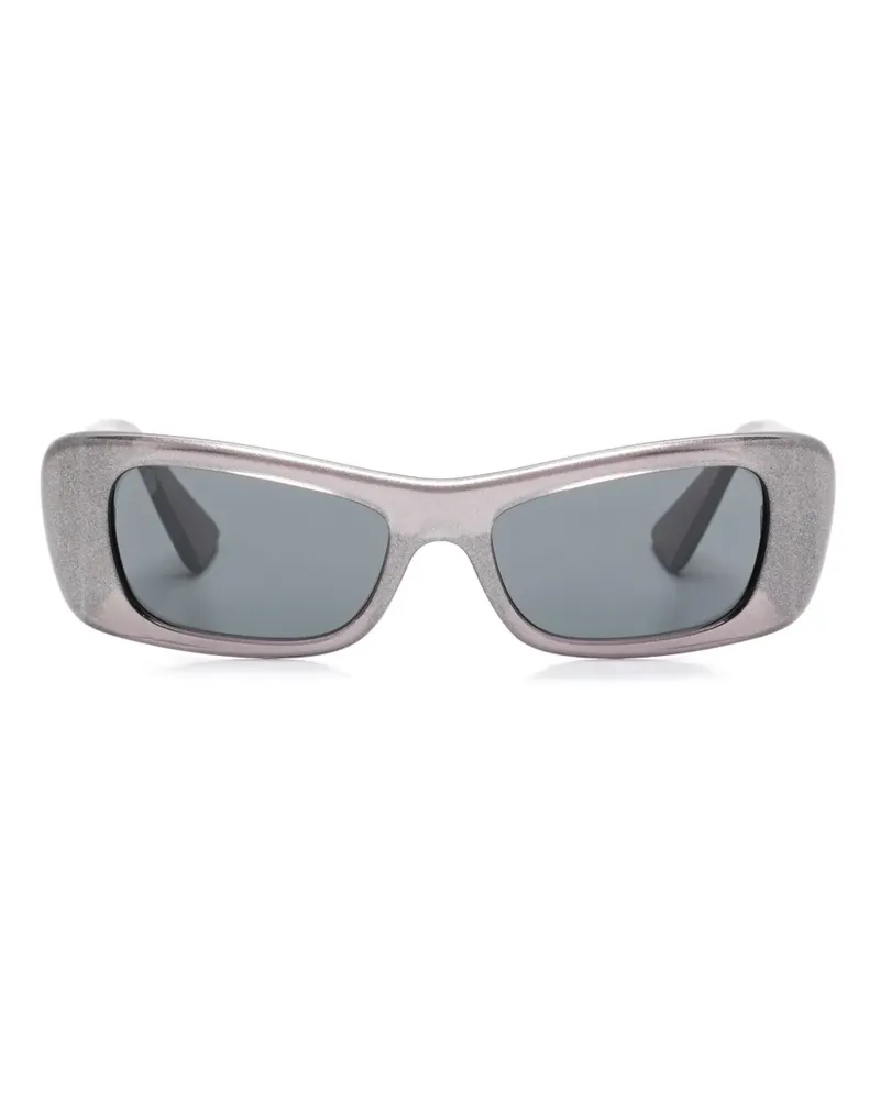 Versace Sonnenbrille mit eckigem Gestell - Grau Grau