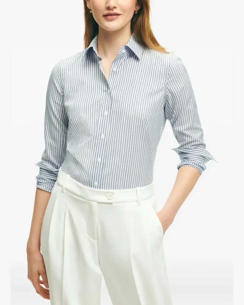 Brooks Brothers Hemd mit Nadelstreifen - Blau Blau