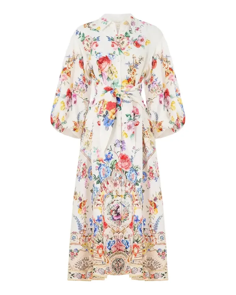 Camilla I Left My Heart In Granada Midikleid - Weiß Weiß