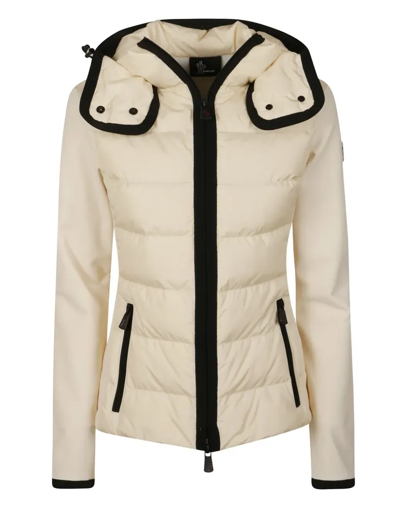 Moncler hooded quilted jacket - Nude Nude