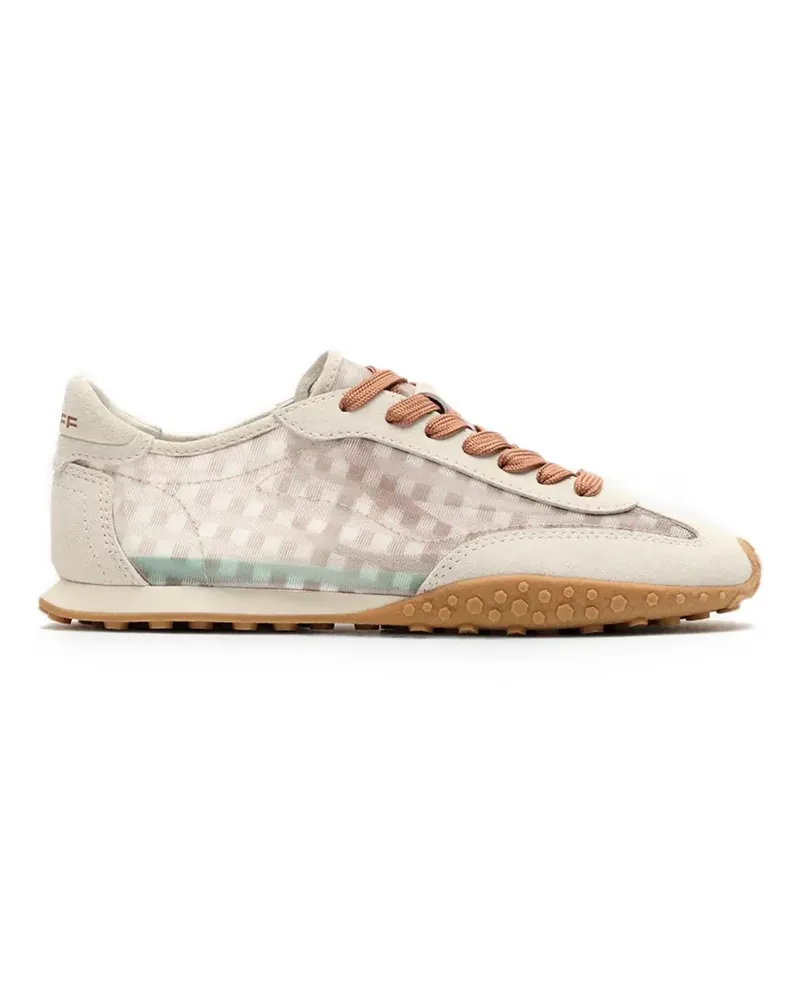 HOFF Bridge gingham-pattern panelled sneakers - Weiß Weiß