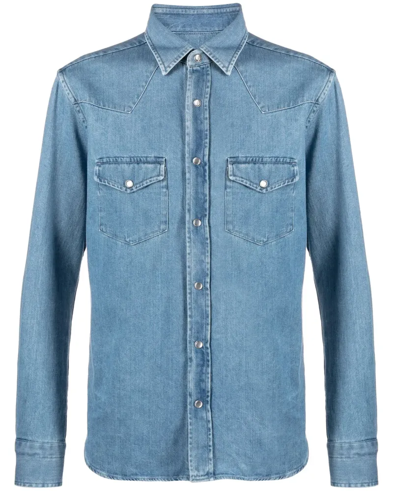 Tom Ford Langärmeliges Jeanshemd - Blau Blau
