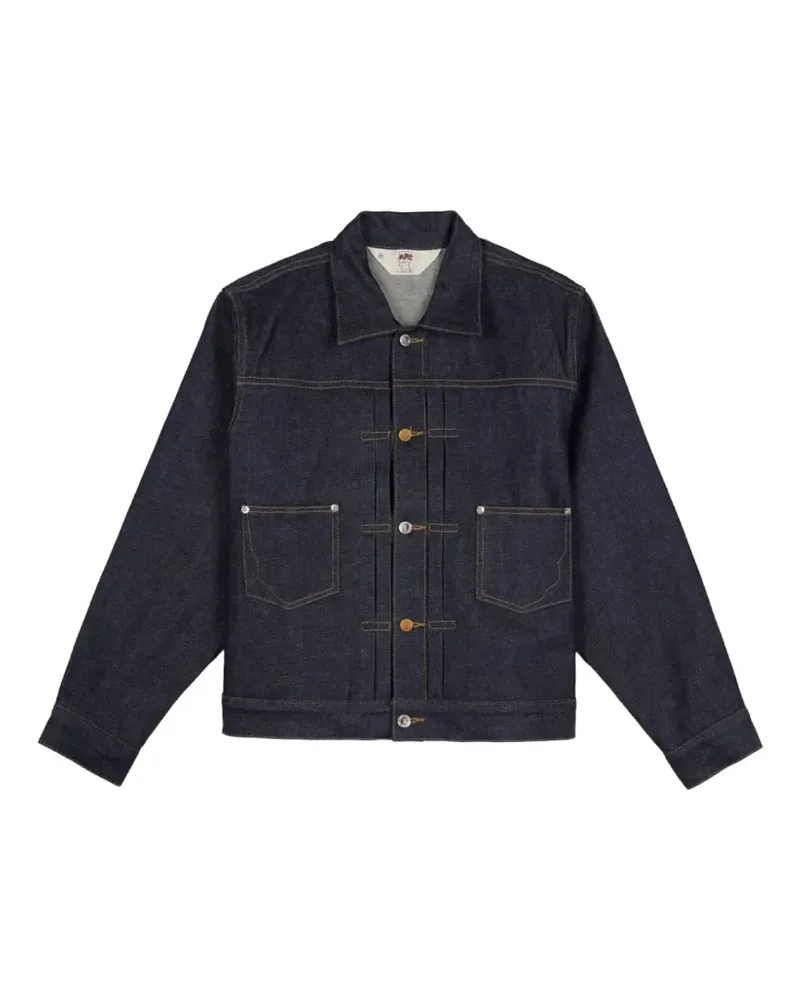 Brain Dead x A.P.C. Cropped-Jeansjacke - Blau Blau