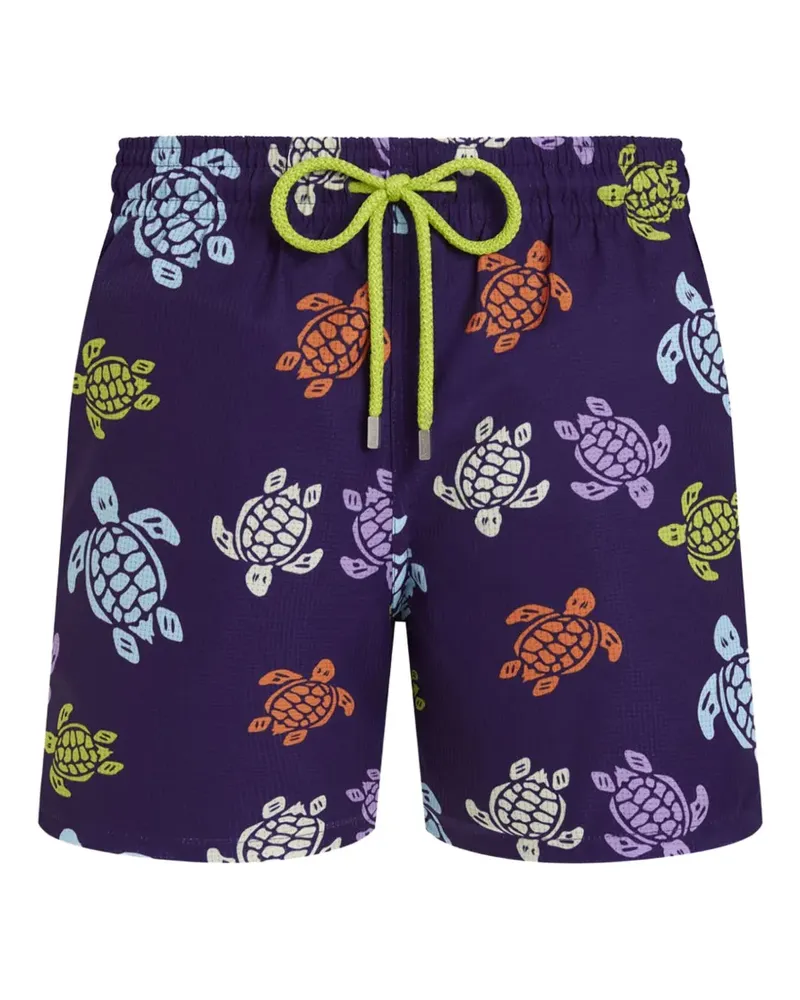 Vilebrequin Badeshorts mit Schildkröten-Print - Violett Violett