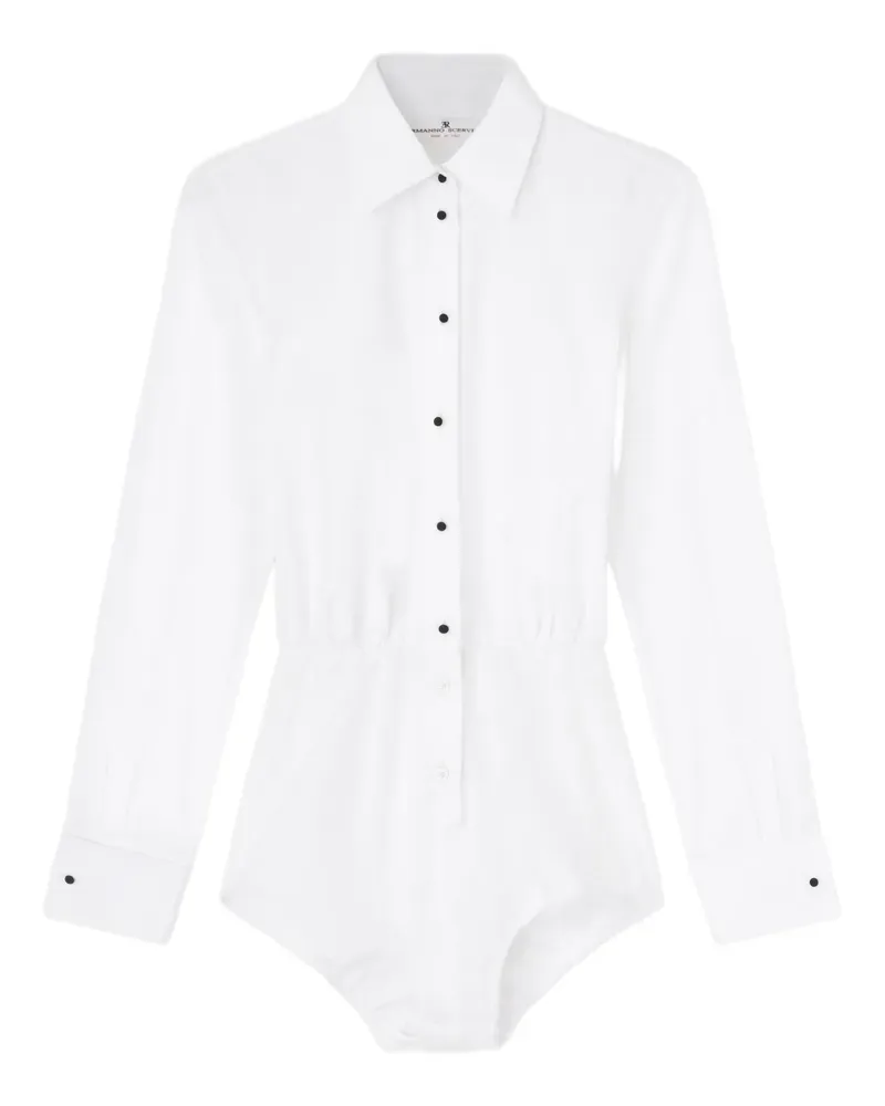 Ermanno Scervino Geknöpfter Body - Weiß Weiß