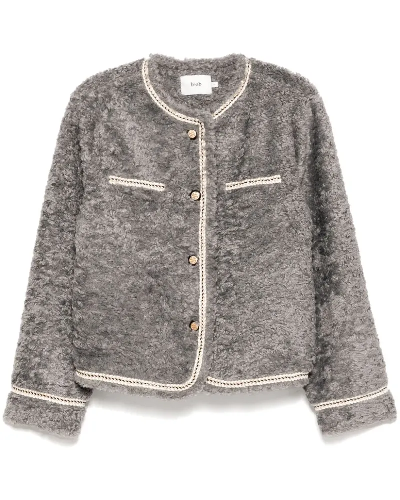 b+ab Jacke mit Knöpfen - Grau Grau