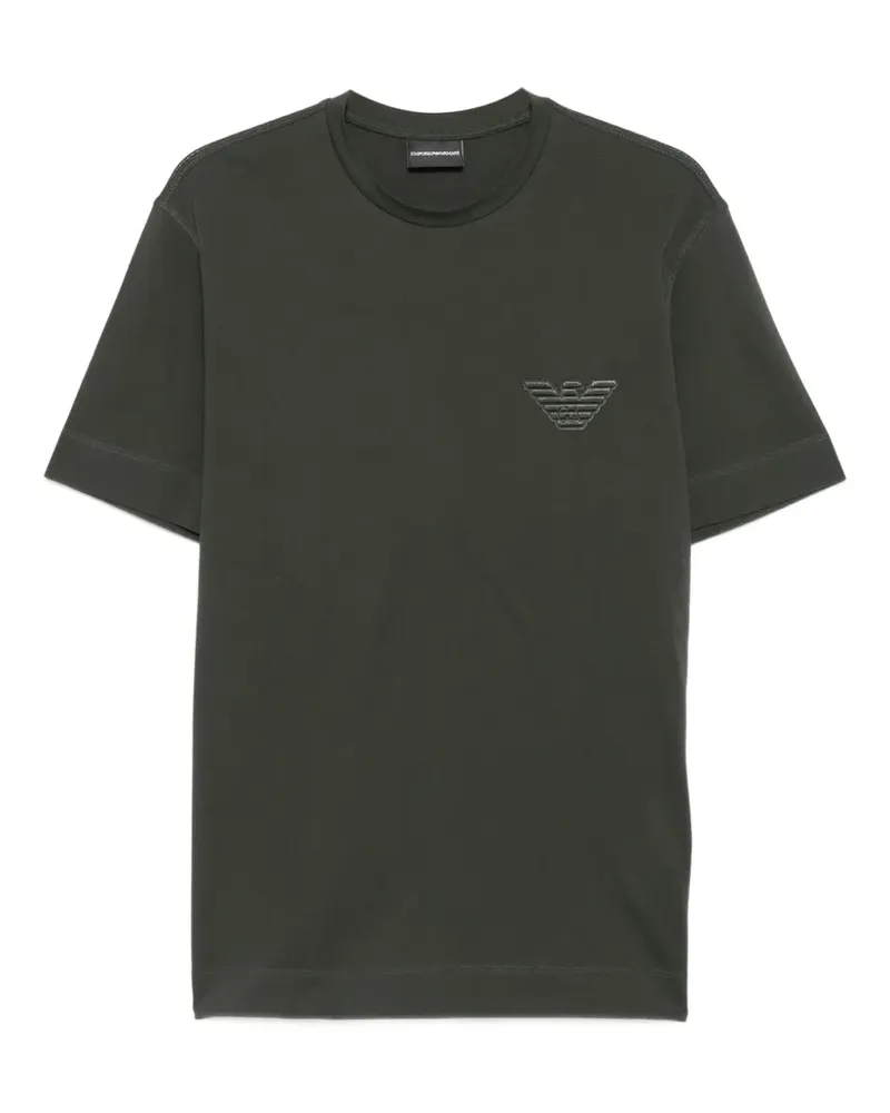 Emporio Armani T-Shirt mit Adler-Logo - Grün Grün