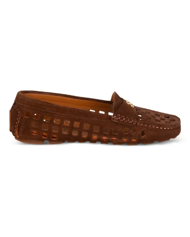 Casadei perforated loafers - Braun Braun