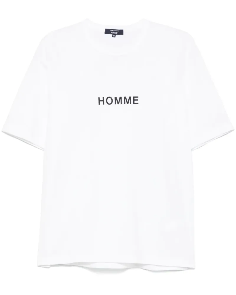 Comme des Garçons T-Shirt mit Logo-Print - Weiß Weiß