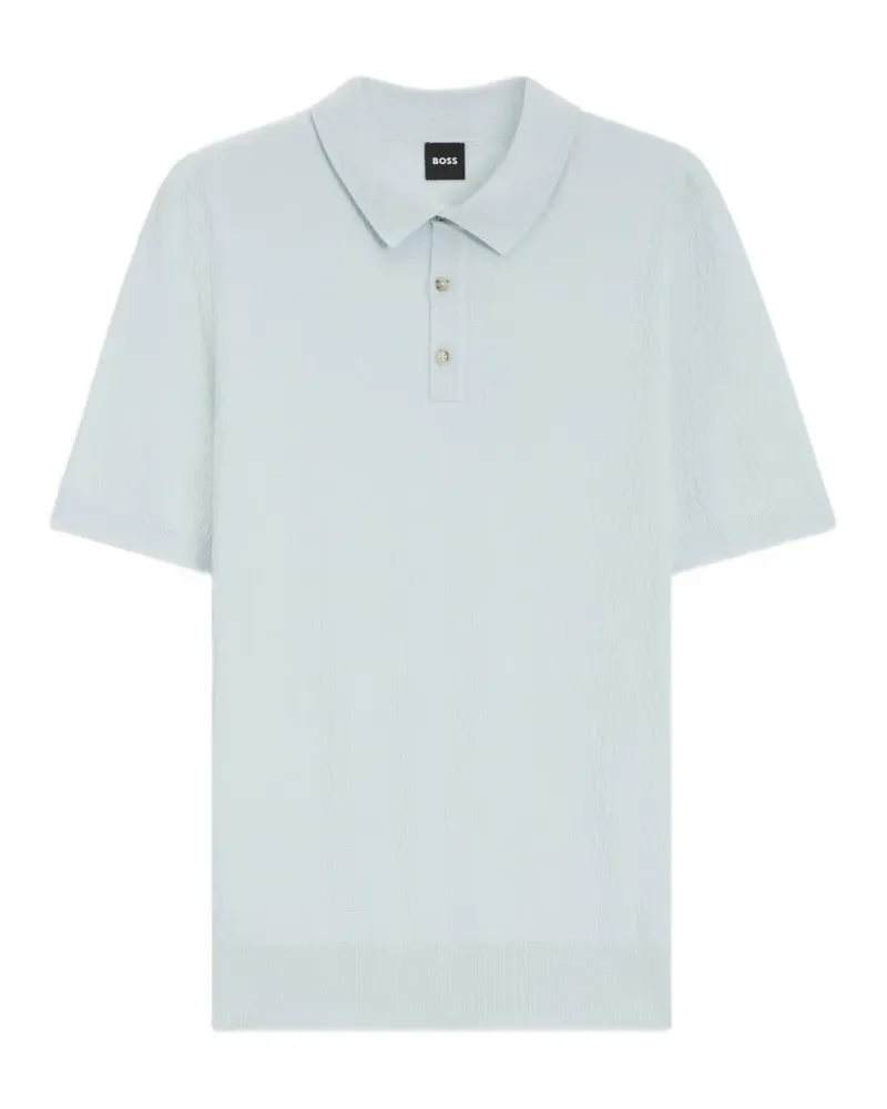 HUGO BOSS Kurzärmeliges Poloshirt - Blau Blau