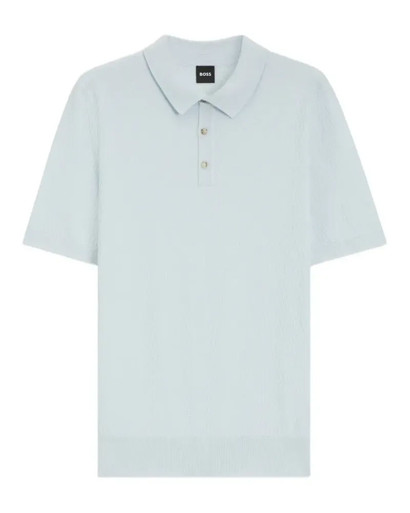 HUGO BOSS Kurzärmeliges Poloshirt - Blau Blau