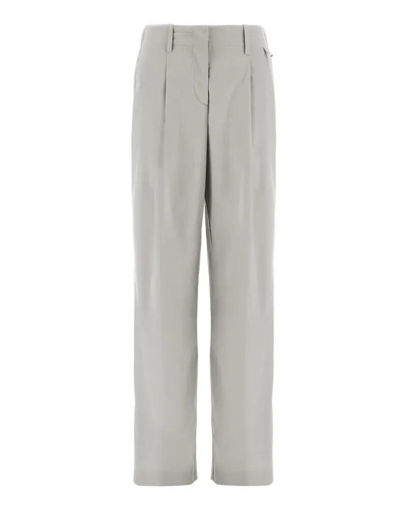 Herno Hose mit Bundfalten - Grau Grau