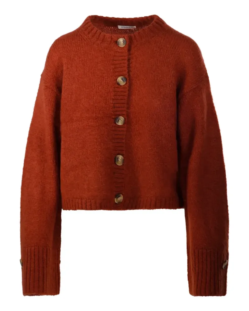 By Malene Birger Gerippter Cierrou Cardigan mit Knöpfen - Rot Rot