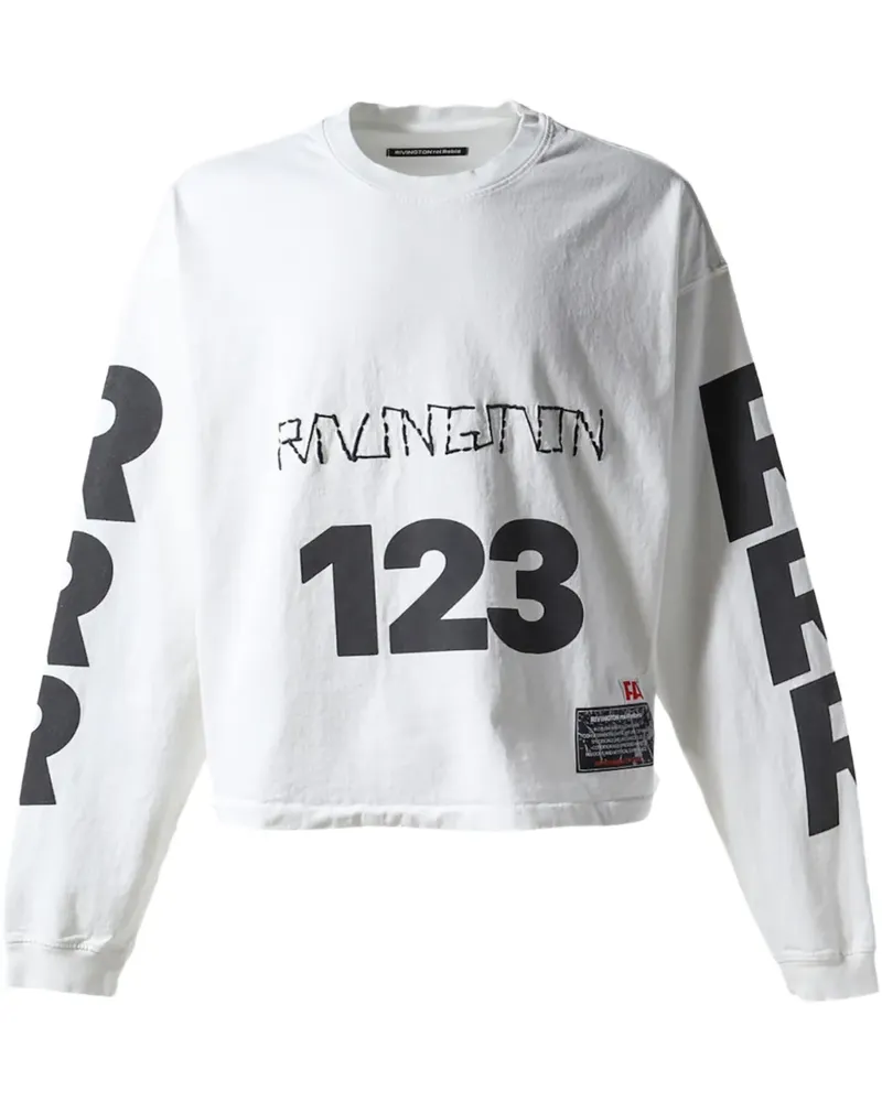 RRR123 Klassisches Sweatshirt - Weiß Weiß