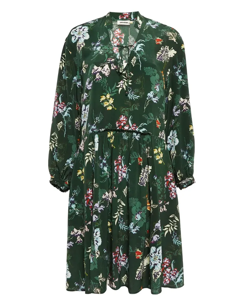 Zadig & Voltaire Pre-owned Seidenkleid mit Blumenmuster - Grün Grün