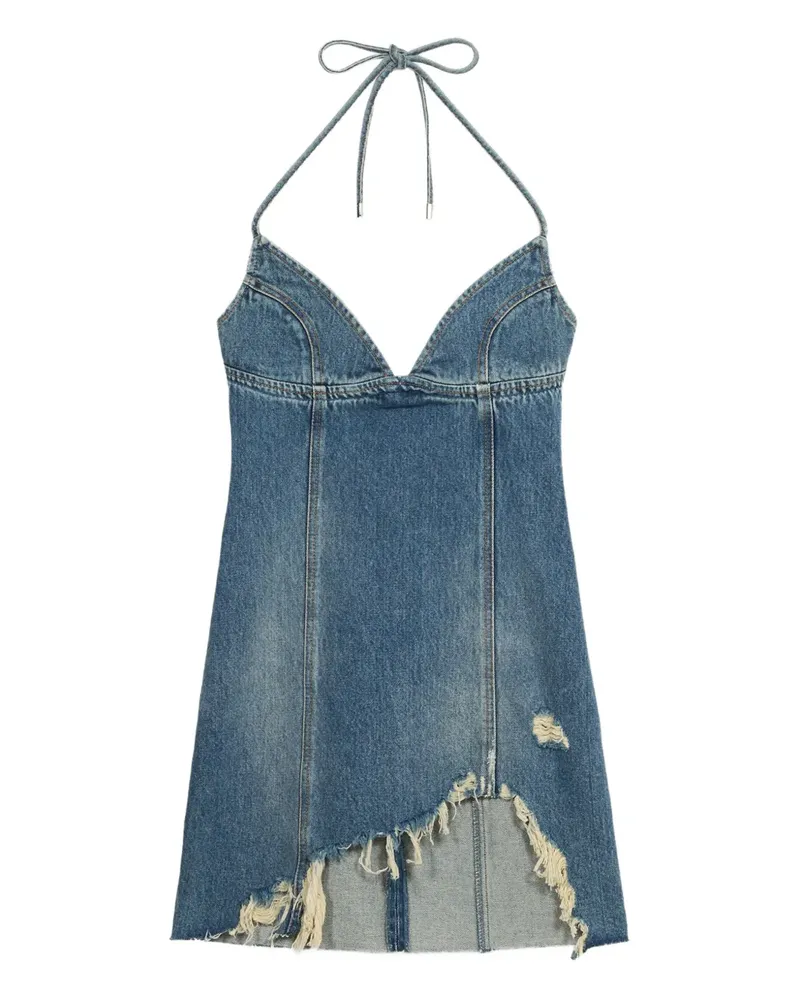 Blumarine Klassisches Jeans-Minikleid - Blau Blau