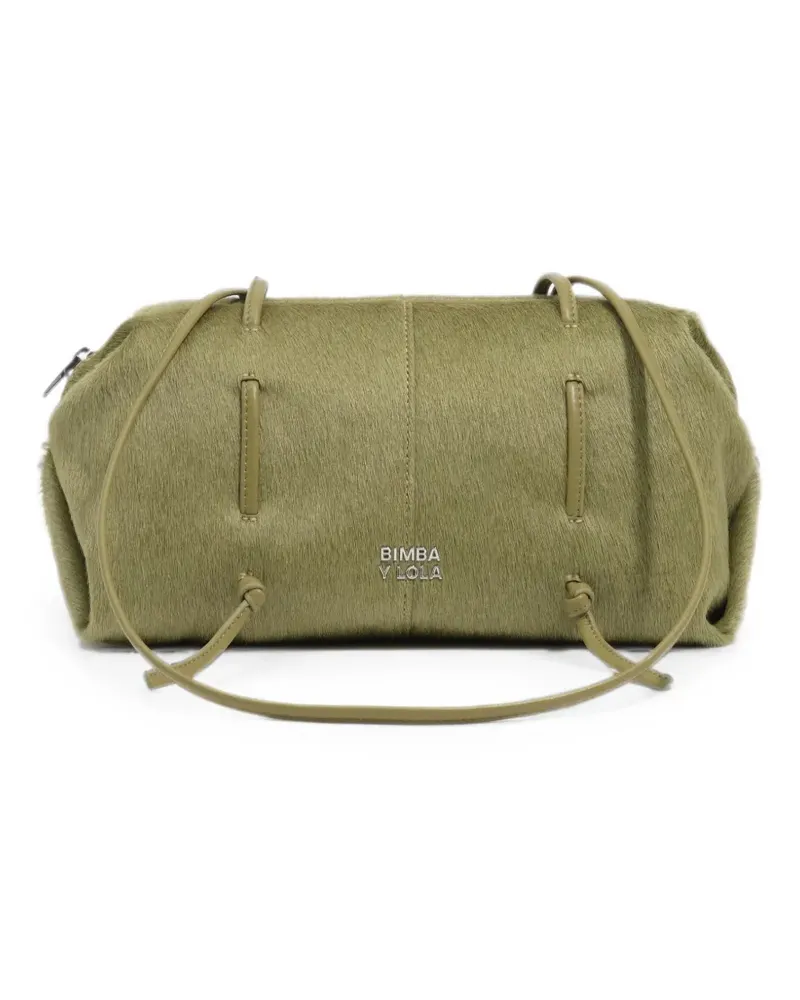 BIMBA Y LOLA Lolita Tasche aus grünem Pelz Grün