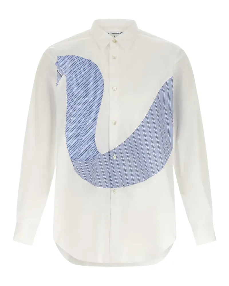 Comme des Garçons contrast insert shirt - Weiß Weiß