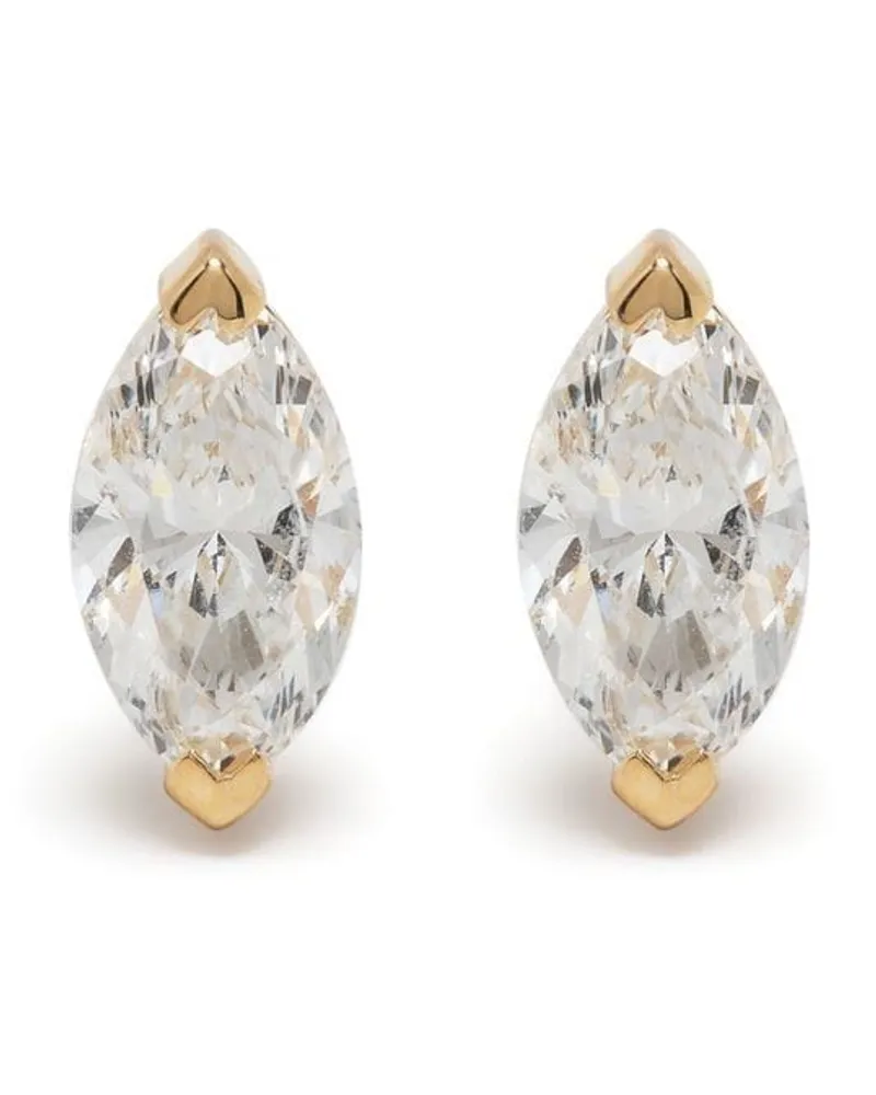 SHAY 18kt Gelbgoldohrstecker mit Diamanten Gold